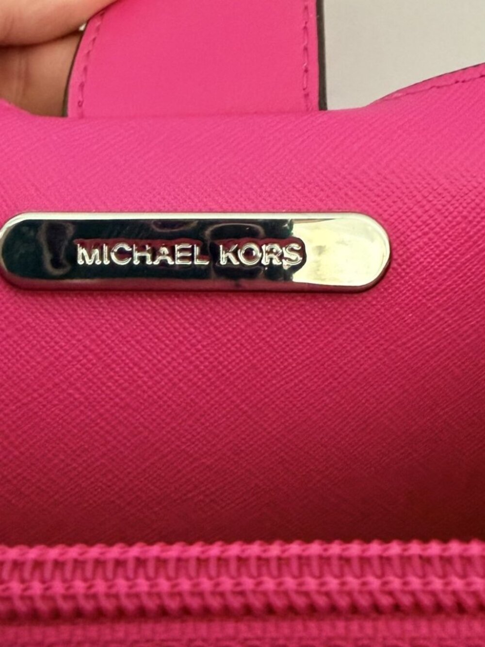 MICHAEL KORS Pratt Shoulder Bag Dragonfruit Pink 35S4S3FS2I - Picture 6 of 6
